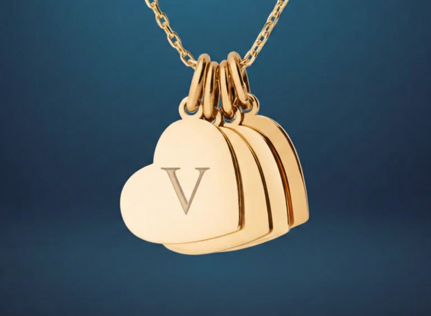 14K Gold Heart Necklaces