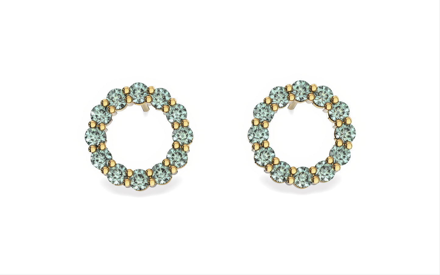 Aleksandra Birthstone Alexandrite Earrings