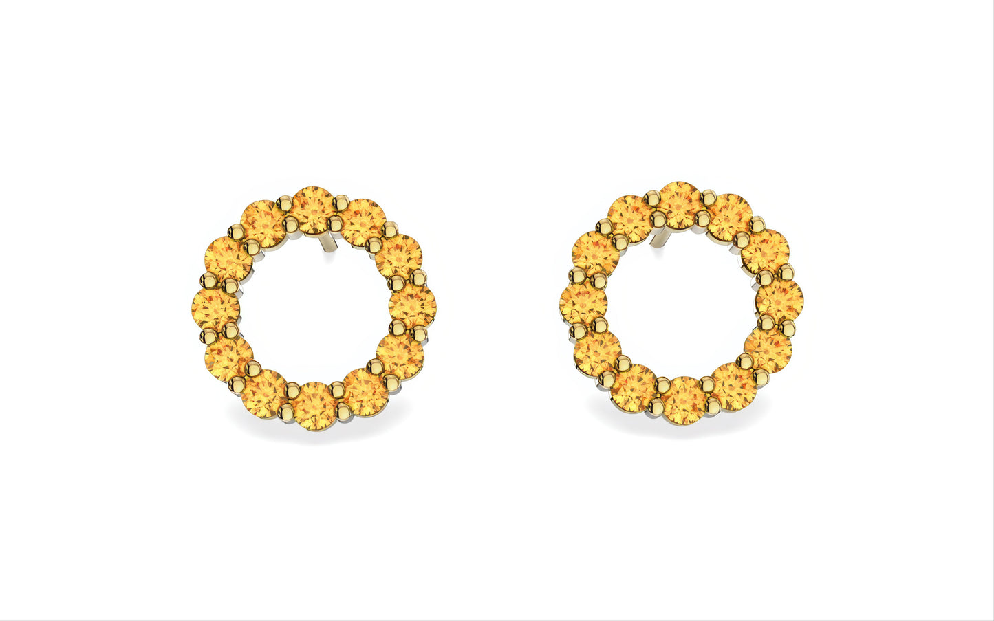 Aleksandra Citrine Birthstone Earrings