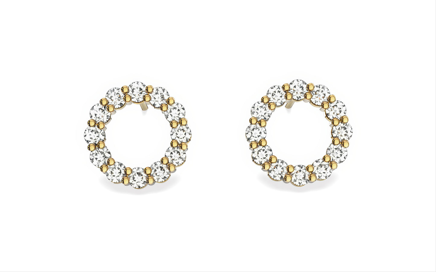 Aleksandra Diamond Birthstone Earrings