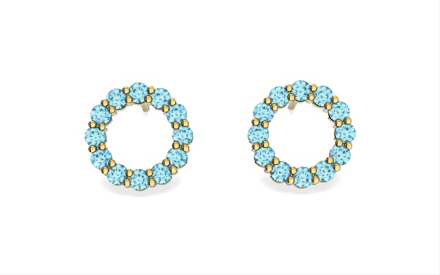 Aleksandra Topaz Birthstone Earrings