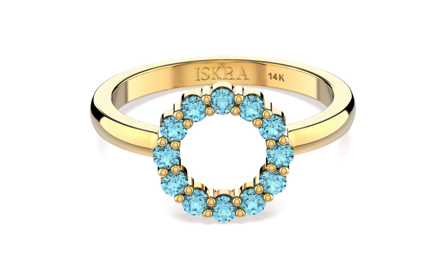Aleksandra Birthstone Topaz Ring