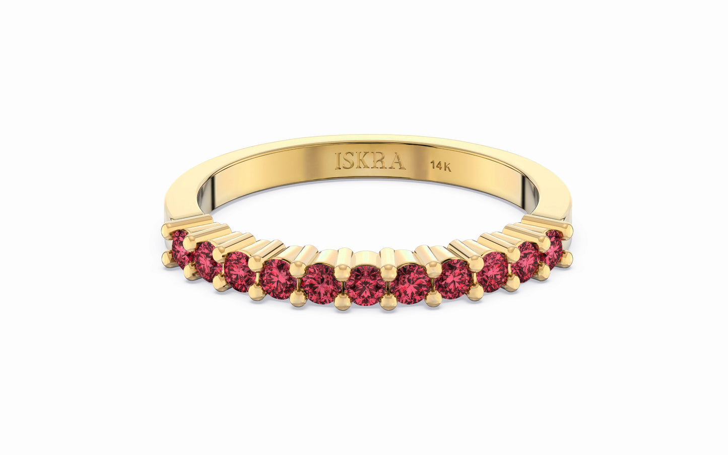 Ariana Stackable Ruby Birthstone Ring in 14k Gold
