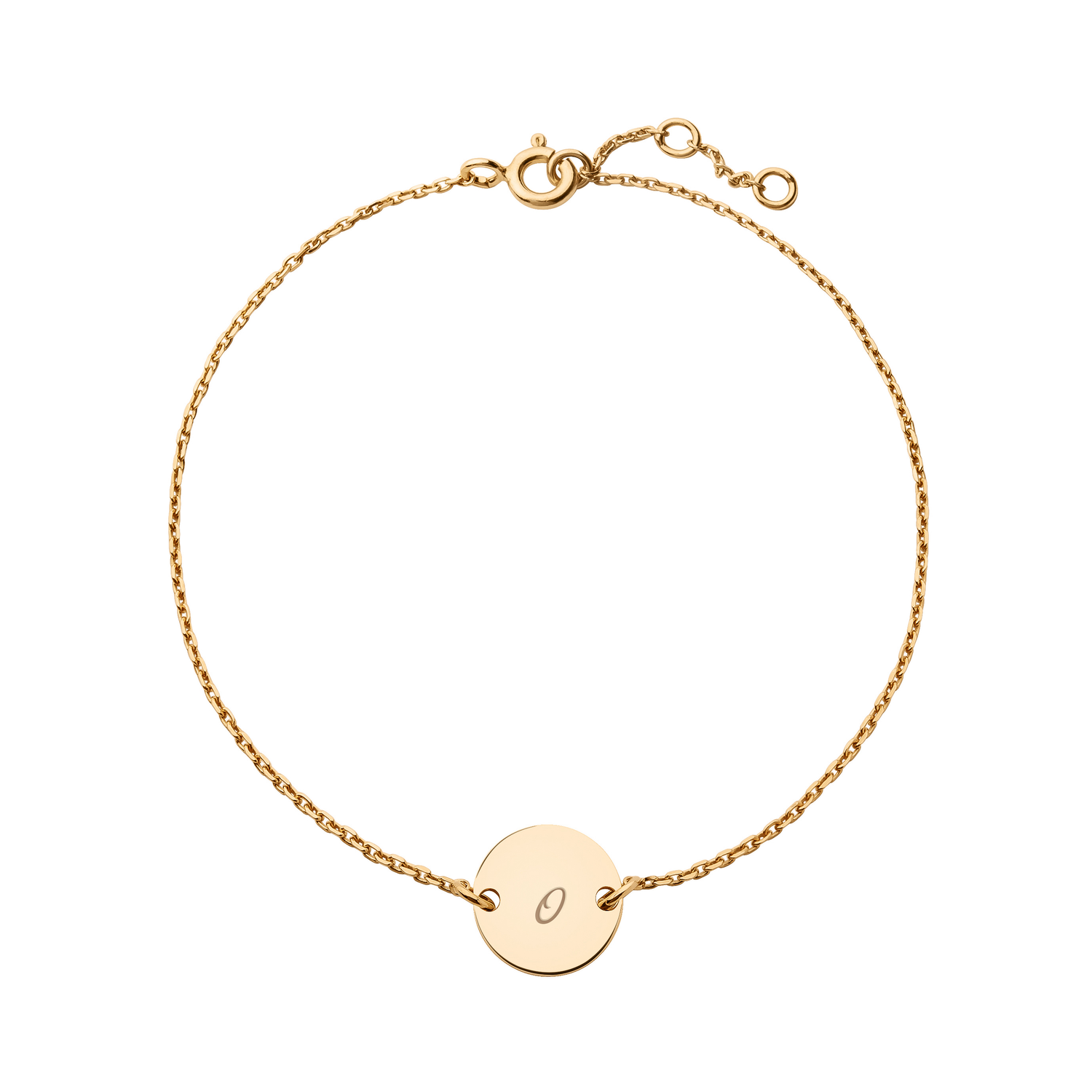 14k yellow gold / pisani / personalized_disc_bracelet