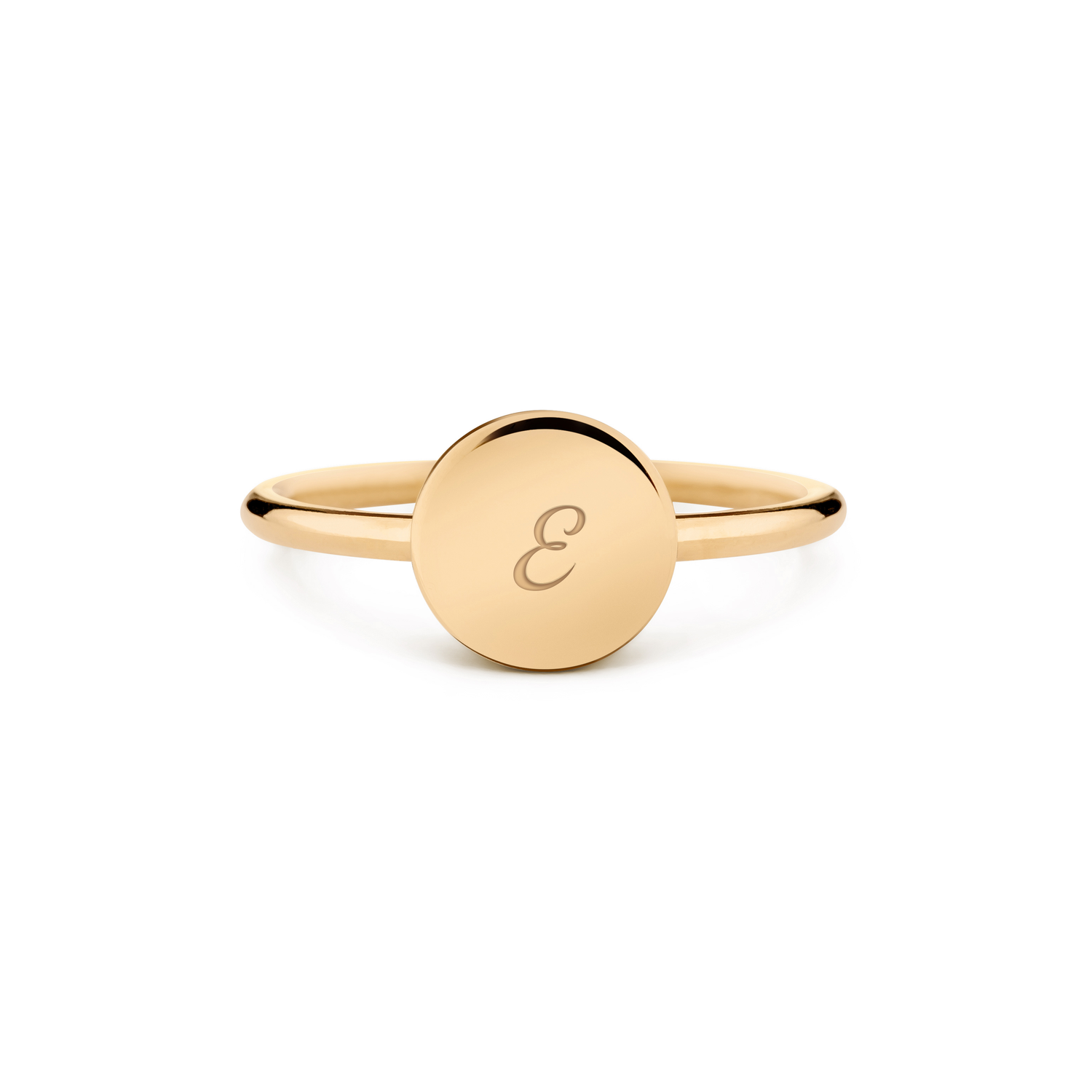 14k yellow gold / pisani / personalized_disc_ring