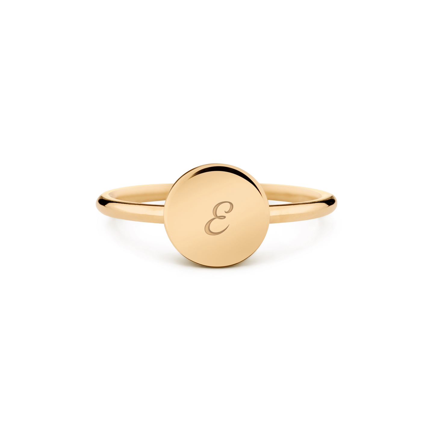 14k yellow gold / pisani / personalized_disc_ring