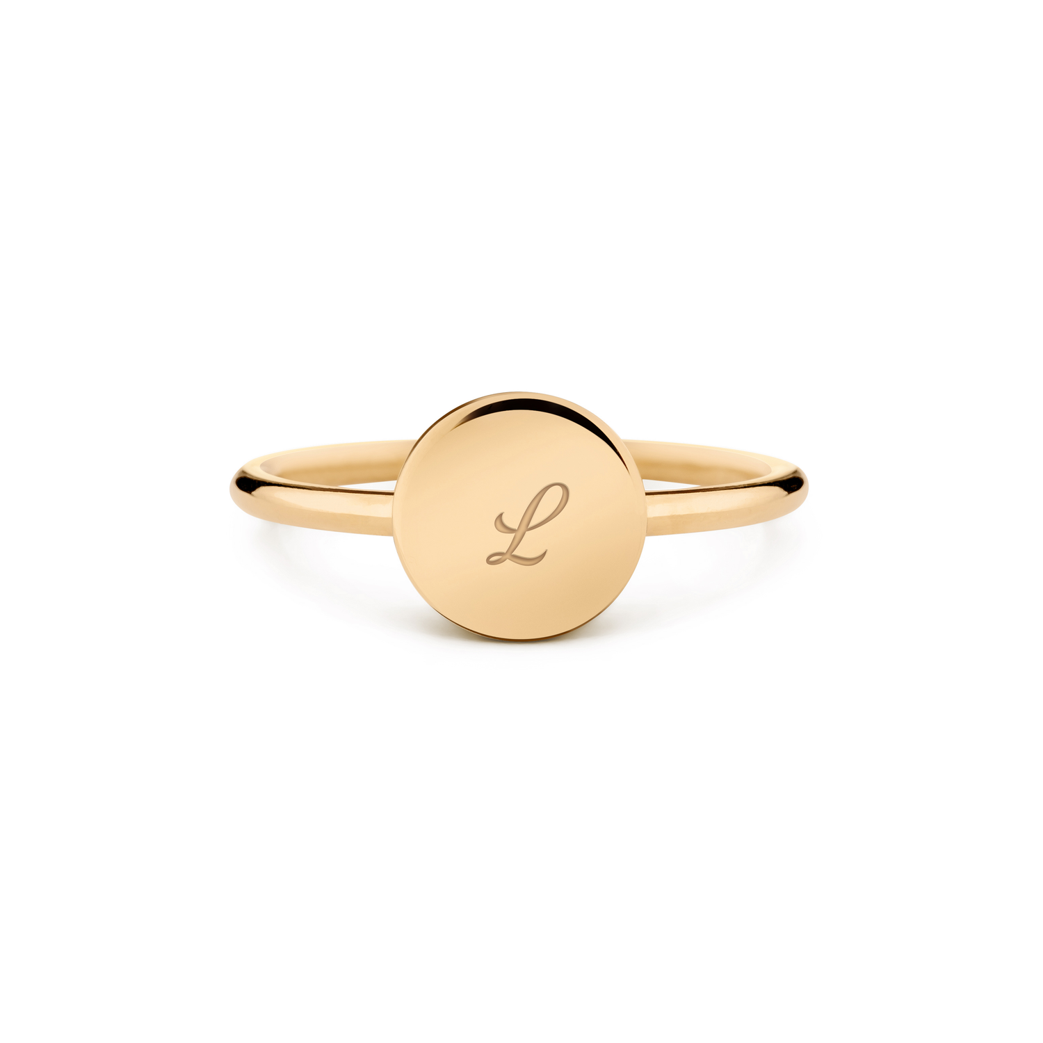 14k yellow gold / pisani / personalized_disc_ring