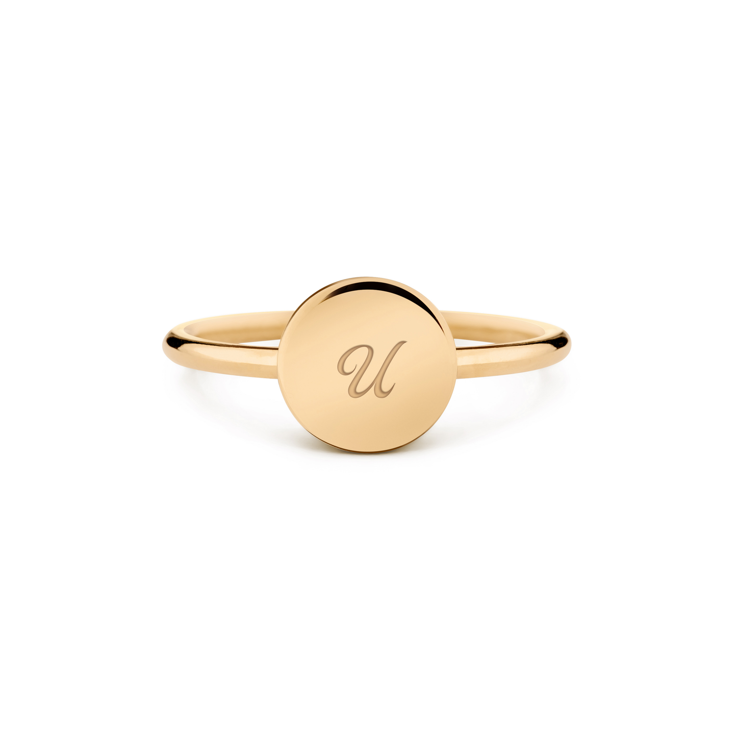 14k yellow gold / pisani / personalized_disc_ring