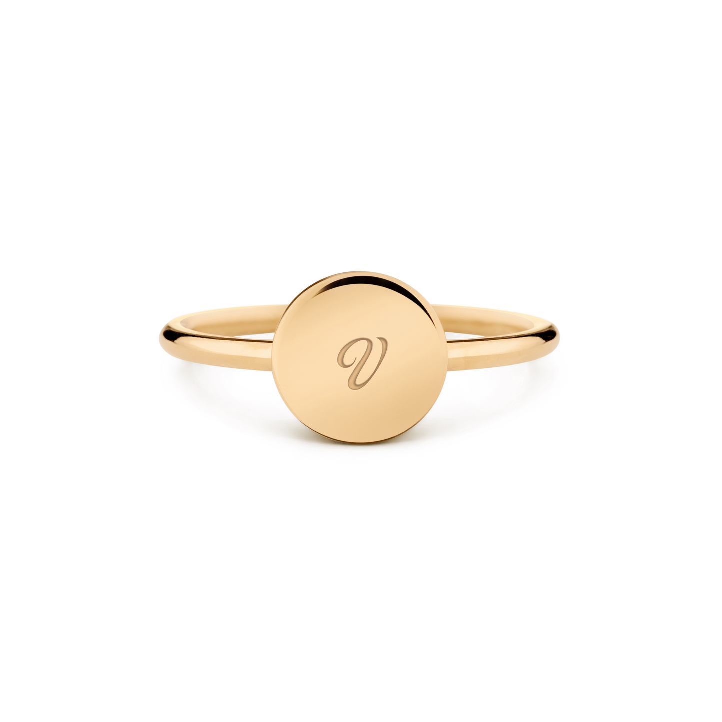 14k yellow gold / pisani / personalized_disc_ring