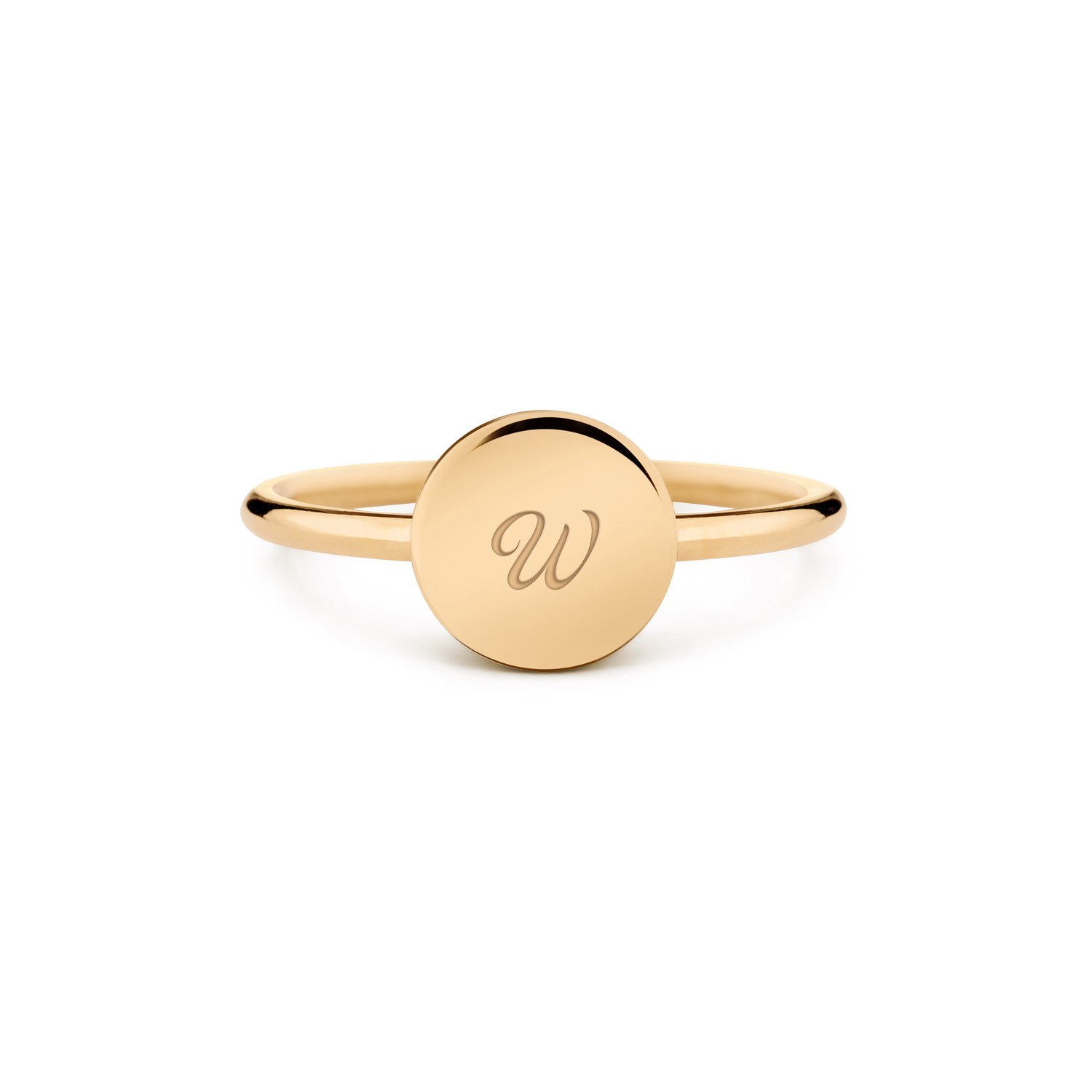 14k yellow gold / pisani / personalized_disc_ring