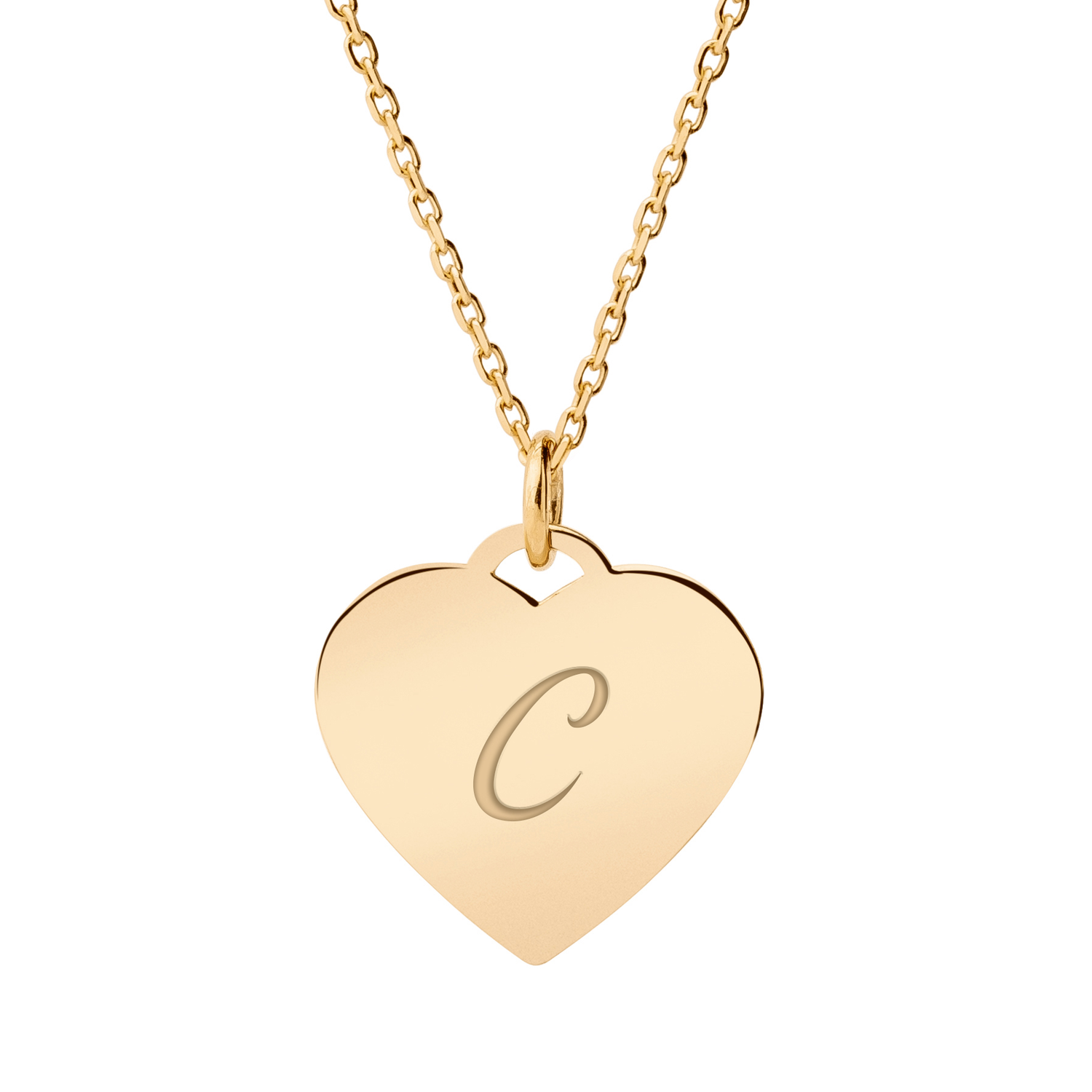gold / pisani / personalized_heart_necklace